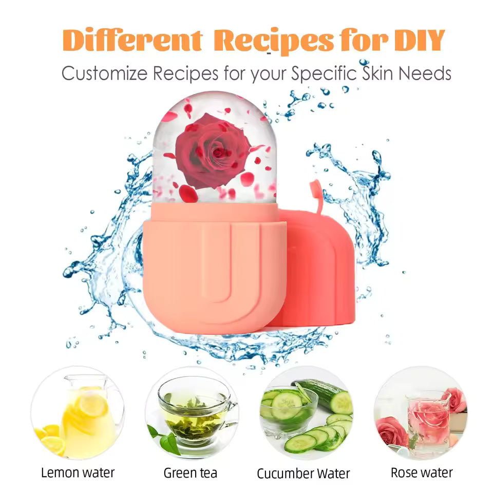 Ice Face Roller Silicone Face Lifting Contouring Tools Ice Cube Trays Ice Globe Balls Eye Facial Massager Beauty Skin Care Tools